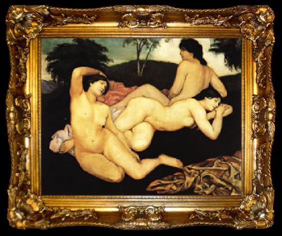 framed  Emile Bernard After the Bath, ta009-2